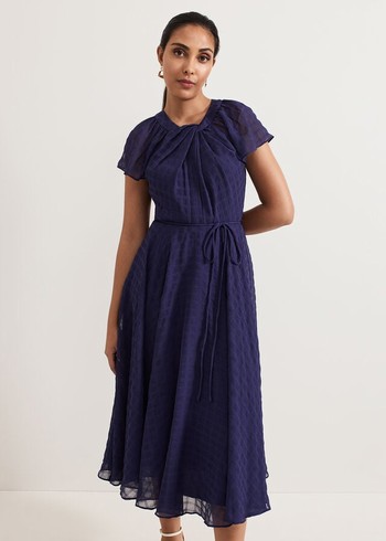 Phase Eight Petite Gwen Dress Navy Australia | LE3098746